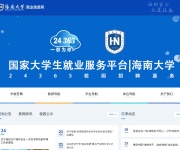 海南大学就业信息网 网站截图
